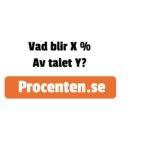 Procent av ett tal